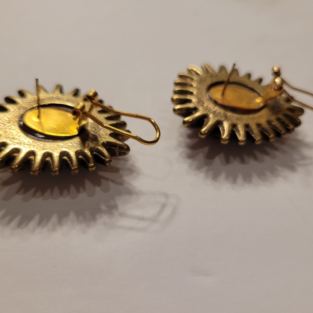 Heart Shape Patchwork Pierce Earrings - image 3